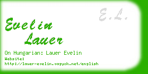 evelin lauer business card